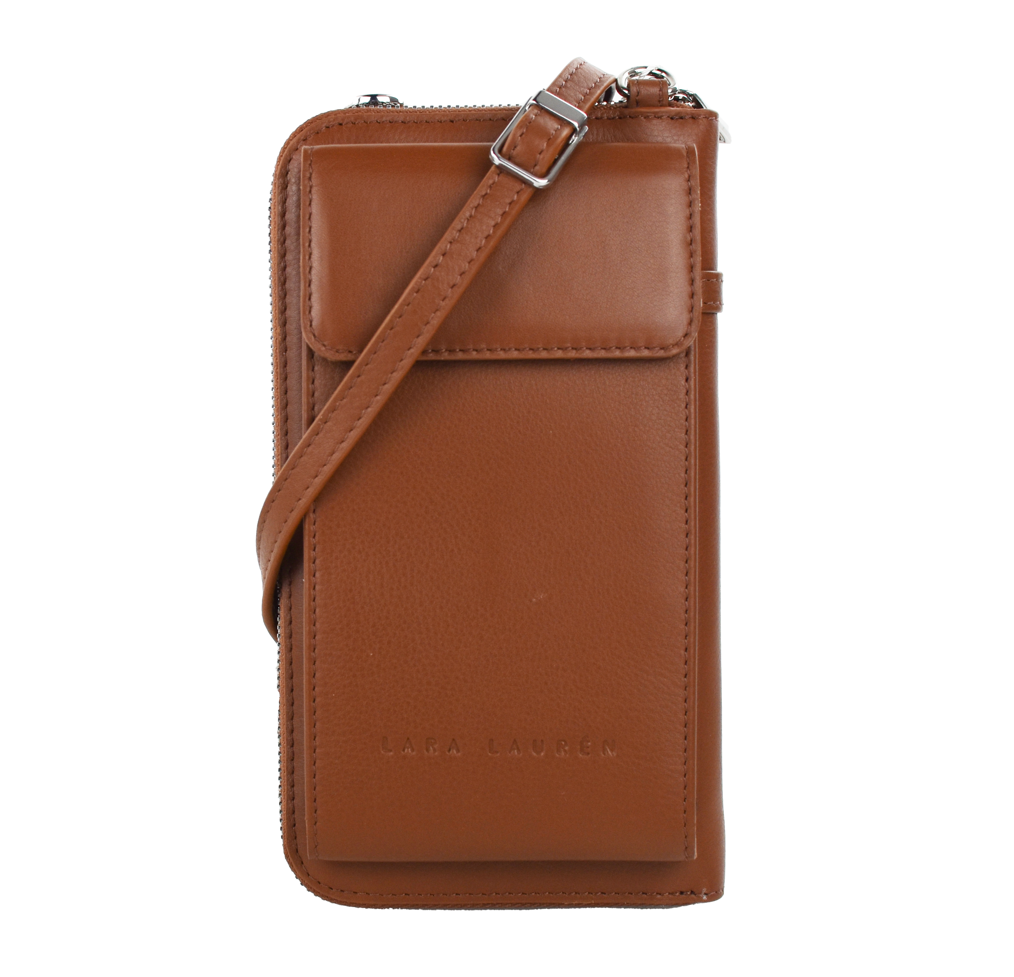 City Wallet A Mobilebag, cognac